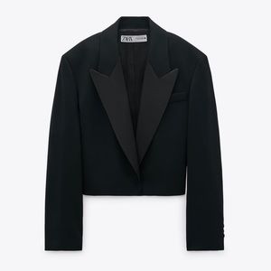 Zara Limited Edition Oversized Cropped Blazer XS